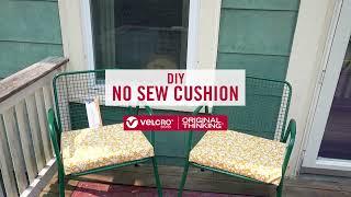How to Make an Easy Box Cushion Cover - No Zipper Required  VELCRO® Brand