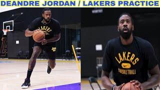 Deandre Jordan Former Brooklyn Nets Lakers Practice  Los Angeles Lakers Training Camp Work Out