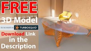 Parametric Furniture Wavy Table Preview Animation - 3D model on TurboSquid