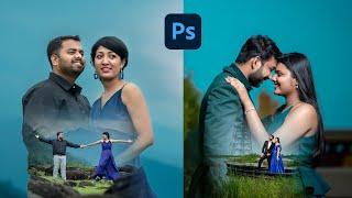 Pre wedding Photo Dual Exposure Editing  in photoshop 2022