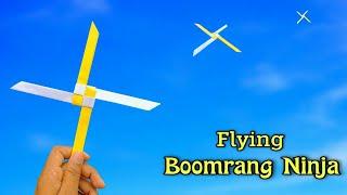 how to make new ninja flying boomrang ninja star paper flying ninja make boomrang paper ninja