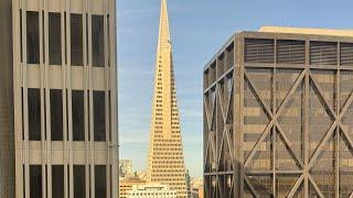 Сумасшедший вид из небоскреба Сан-Франциско