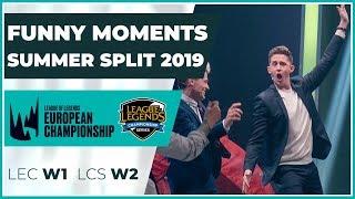 Funny Moments - LCS week 2 & LEC week 1 - Summer Split 2019