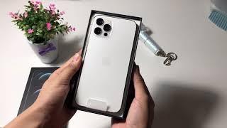 iPhone 12 Pro Silver 128 GB Unboxing Accessories and Cases  ASMR 