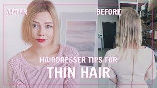Hairdresser Tips for Thin & Fine Hair  Kia Lindroos