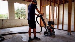 Grinding & Polishing Our Concrete Floor