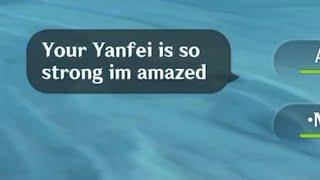 Trying to show how underrated Yanfei is