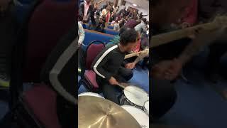 Drummer goes crazy in church   A must watch #crazydrummer #drummer #churchdrummer #shorts #drums