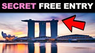 How to go to Marina Bay Sands Rooftop for FREE - No Tickets Not Hotel Guest - SECRET    Singapore