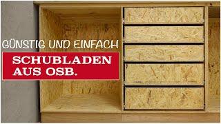 Schubladen bauen für die Werkstatt. Übersichtlich und viel Platz.