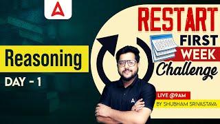 Restart Bank Exam 2024  Mixed Reasoning Questions  Reasoning by Shubham Srivastava