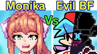 Friday Night Funkin Corruption VS Monika FNFHard Evil Boyfriend  Doki Doki Literature Club