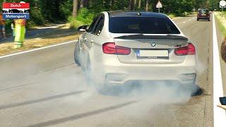 BMW M Cars leaving BimmerFest 2023 - 840HP M140i Turbo E30 1000HP M5 MH4 GTR 1M Coupe...