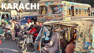 TRAFFIC IN KARACHI PAKISTAN 4K PAKISTAN 4k60fps