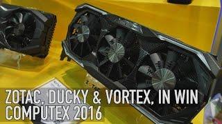 Zotac GTX 1080 Ducky Shine 6 & In Win Cases  Computex 2016