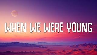 David Guetta Kim Petras - When We Were Young Lyrics