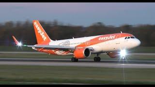 4K  EasyJet  Airbus A320 Neo  reg. HB-AYE  Landing & Take off  Euroairport MLHBSL