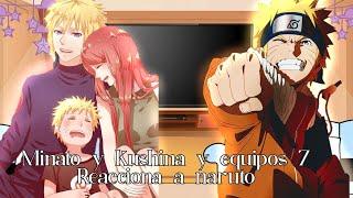 Minato y equipo 7 y kushina reacciona a Naruto GACHA CLUB