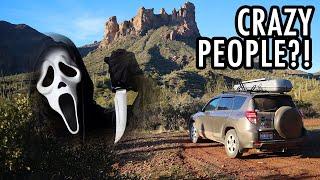 SOLO CAMPING FEARS Serial Killers Meth Heads Crazy People etc. Camping Alone Safely