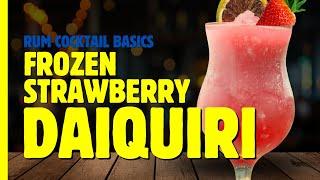 The EASIEST way to make a Frozen Strawberry Daiquiri