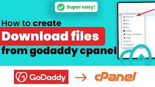 How to download files from GoDaddy cPanel 2024  Initial Solution