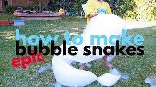 How to make EPIC Bubble Snakes