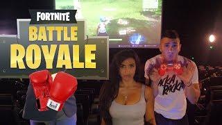 Playing Fortnite in CINEMA Boxing Call Out