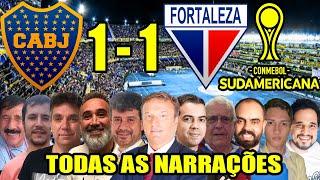 Todas as narrações - Boca Juniors 1 x 1 Fortaleza  Sul-Americana 2024