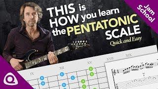 THIS is HOW you learn the PENTATONIC scale Quick and Easy