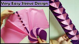 Very Easy Sleeve Design Cutting And Stitching  Stitching Tips And Tricks  Stitch By Stitch