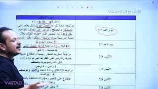 خطة ختم مادة اللغة الإنجليزية  الفروع الأكاديمية  يوم ونصف