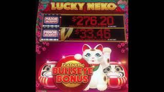 Lucky Neko minor jackpot and bonus max bet