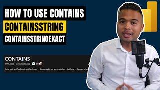 How to use CONTAINS CONTAINSSTRING and CONTAINSSTRINGEXACT DAX Functions in Power BI