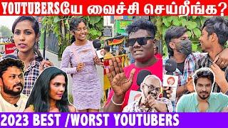 Favourite Tamil Youtube Channel 2023 Public Opinion  vj siddhu vlogs  veera talks  madan gowri