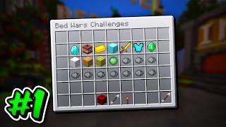 beating EVERY hypixel bedwars challenge... part 1