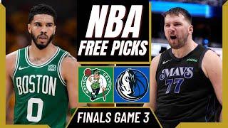 CELTICS vs. MAVERICKS Game 3 Free NBA Picks and Predictions Today - 61224  NBA Coast to Coast