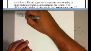 Calculation of Atmospheric Pressure from Manometer  www.whitwellhigh.com