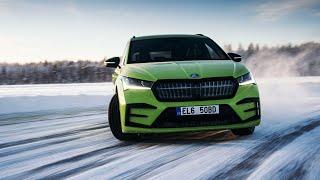 Skoda Enyaq iV RS slides into GUINNESS WORLD RECORDS™ titles with incredible 7.351 km ice drift