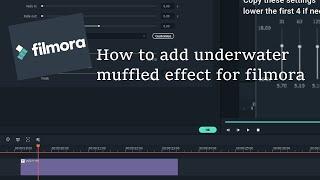 Filmora How To Add Underwater muffled Audio effect on Fimora for  fortnite montage