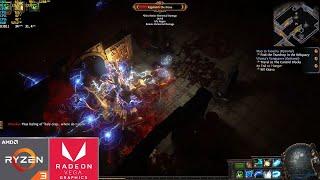 Path of Exile  Ryzen 3 3200G Vega 8 & 8GB RAM -Low Settings -1080p-