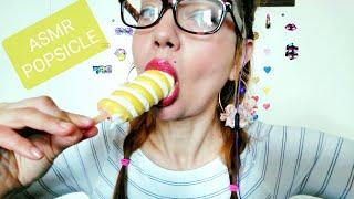 ASMR MANGO VANILLA ️   CHERRY  POPSICLES   SLURPING EATING SOUNDS 