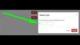 Confirmation dialog before deleting data - Javascript PHP