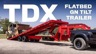 TDX - 30k Flatbed Tilt Gooseneck Trailer  MAXX-D 2023