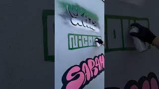 Jeito muito simples de escrever seu nome na parede #graffiti #shorts #tutorial #diy