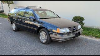 4K Review 1991 Ford Taurus GL Station Wagon Virtual Test-Drive & Walk-around