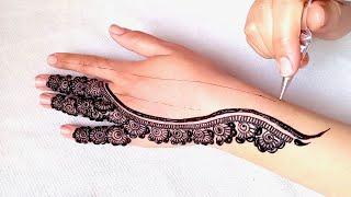 Simple Unique Henna Design   Easy beautiful mehndi design Mehandi ka design MehndiMehandi