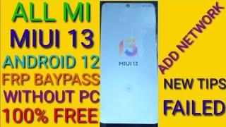 ALL MI MIUI 1314  FRP BYPASS  Without PC New Trick 2024 100%