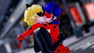 【MMD Miraculous】Intense Kiss  Ladybug×Chat Noir【60fps】