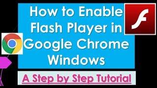 How to Enable Flash Player in Google Chrome Windows  Tutorial Step by Step