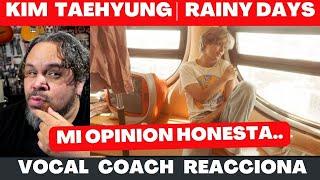 V Rainy Days  VOCAL COACH REACCIONA #rainydays #v #kimtaehyung